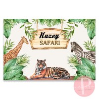 Safari Jungle Orman Konsept Doğum Günü Arkafon Tasarımı 5