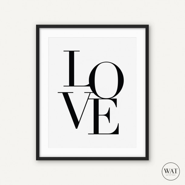 Love Poster Çerçeve